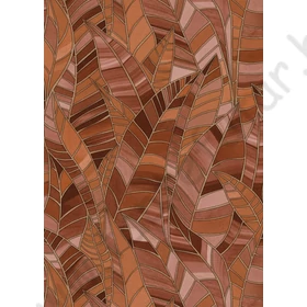 Kép 1/4 - TF10446-13 levélmintás terra tapéta
