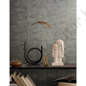 Kép 5/5 - TF30033355 famintájú geometrikus szürke tapéta