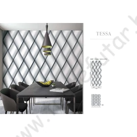 Kép 3/3 - TF30046787 rombuszmintás világosszürke tapétaposzter (106x270cm)