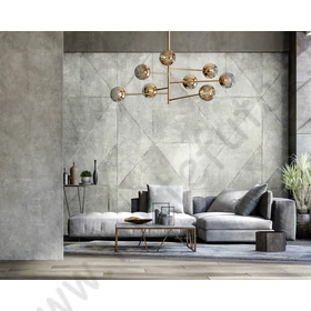 Kép 2/5 - TF30046912 geometrikus mintájú szürke tapétaposzter (212x270cm)