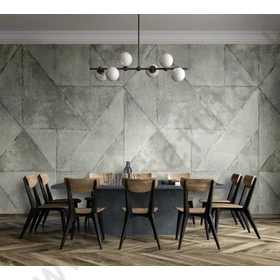 Kép 4/5 - TF30046912 geometrikus mintájú szürke tapétaposzter (212x270cm)
