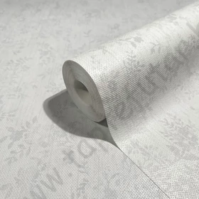 Kép 2/4 - TF30082356 virágmintás fehér tapéta