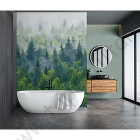 Kép 1/3 - TF30096453 erdőmintás zöld tapétaposzter, digitális panel