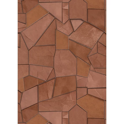 TF10445-13 geometrikus mintájú terra tapéta