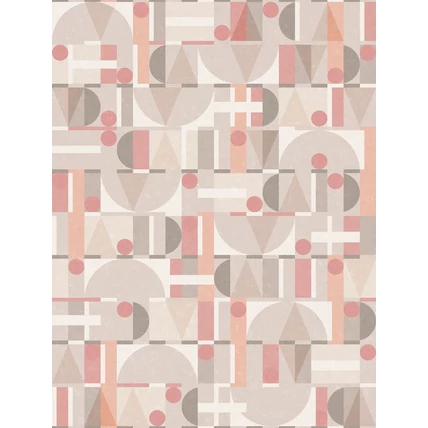 TF30081644 geometrikus mintájú rózsaszín tapéta