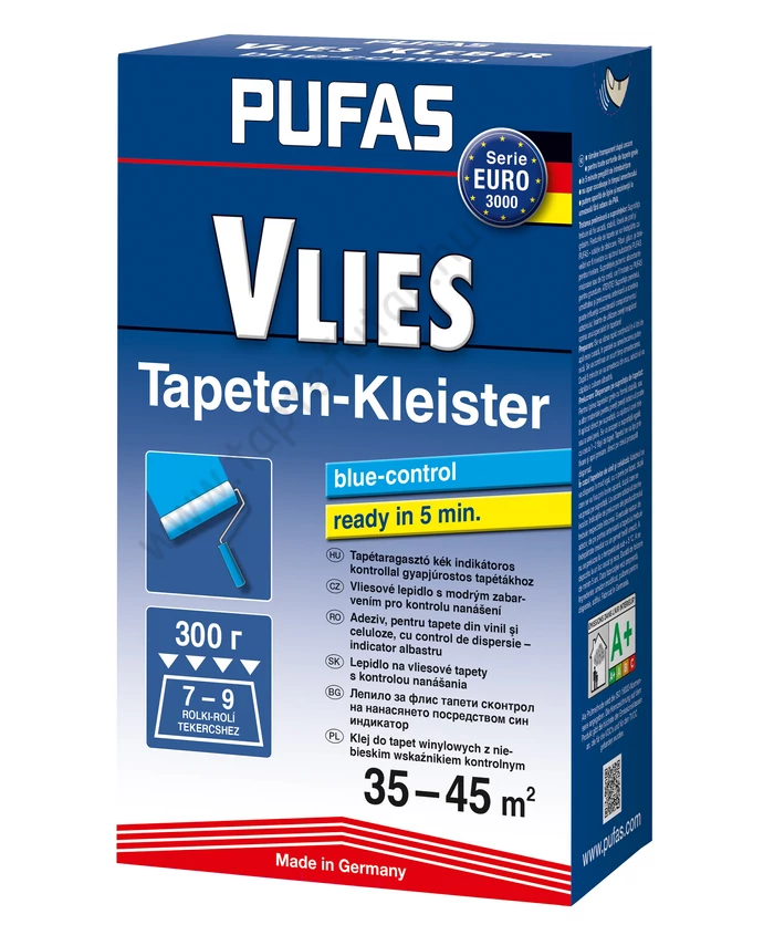 Pufas Kék Kontroll Vlies tapétaragasztó 300gr
