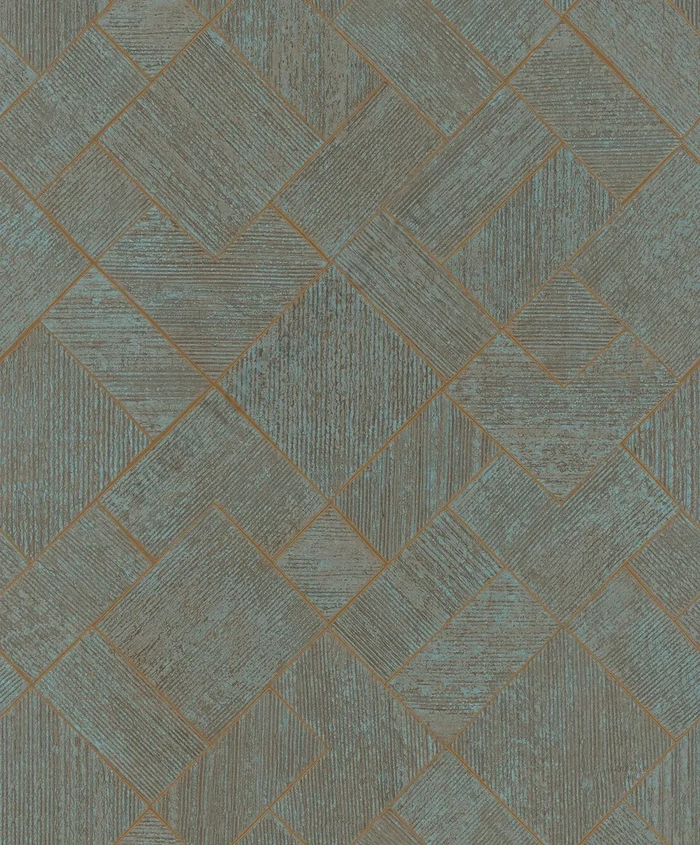 TF30035512 geometrikus mintájú kék tapéta